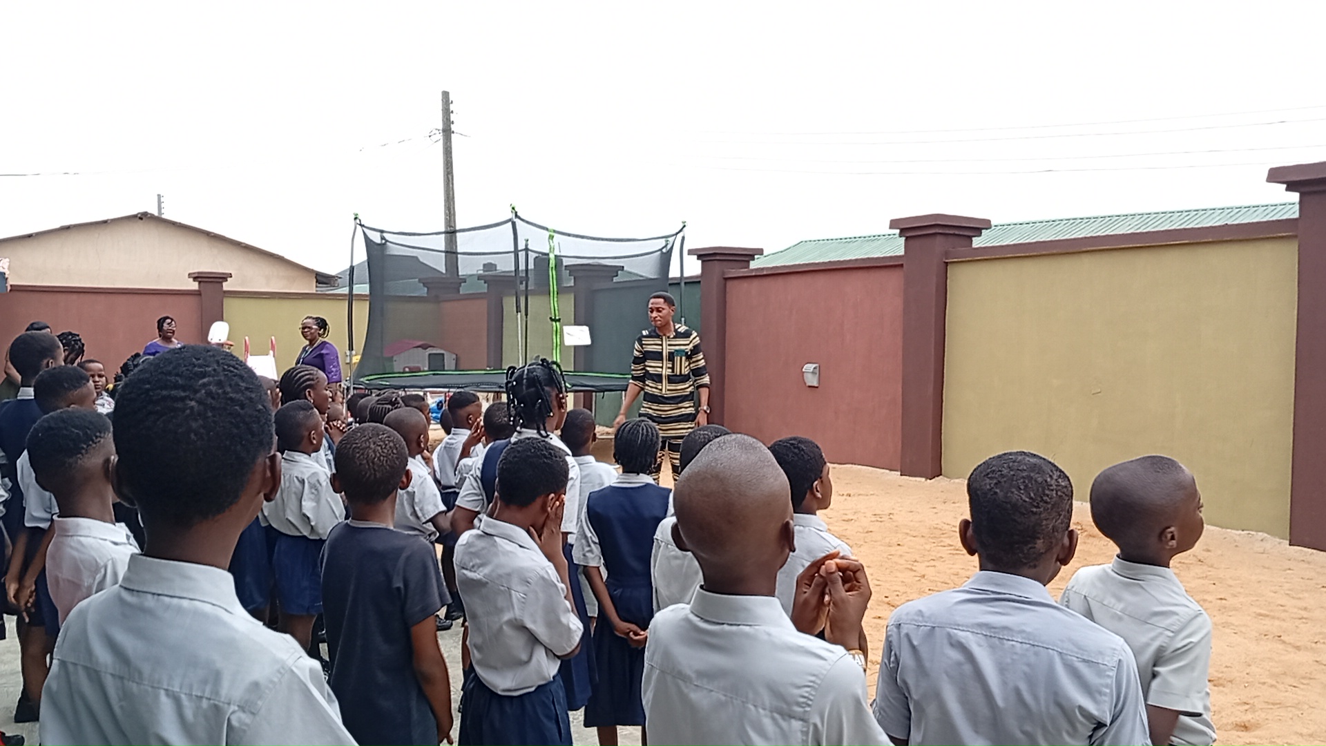 Fruitful Haven Schools pupils gathered on campus